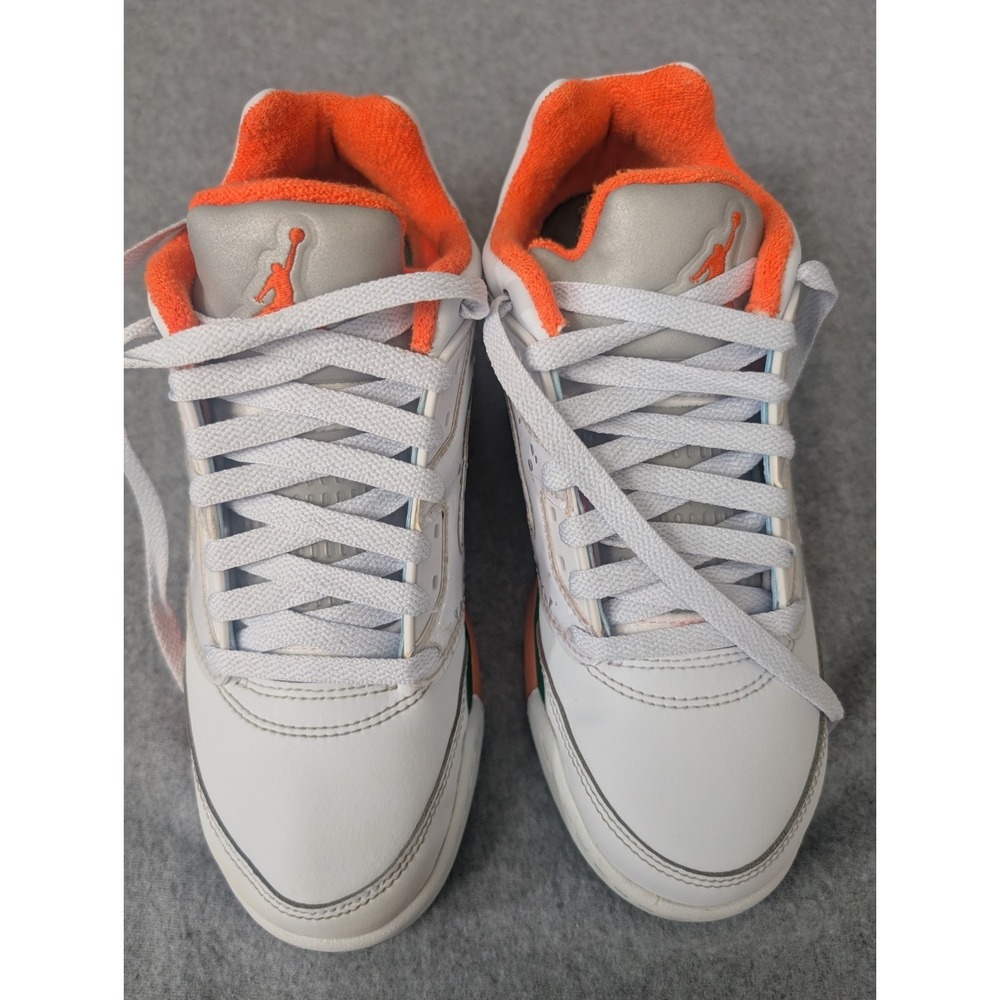 Nike Air Jordan 5 Low GS 5.5Y Womens 7 Miami Hurricanes FQ1293-018 - Picture 5 of 15